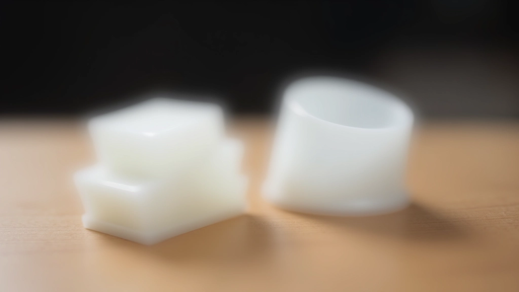 Iš esmės spausdinti guminis elastomero dalys ir kietos nylon dalys, parodanti medžiagų savybių skirtumą